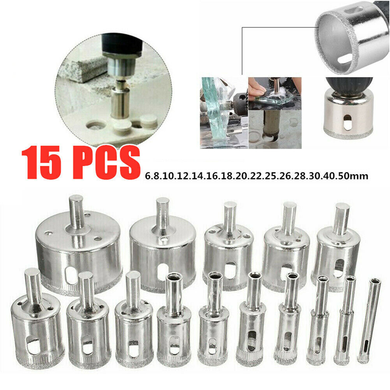 Reciprocating Saw Attachment Drill - Juego de brocas para azulejos, 10/15