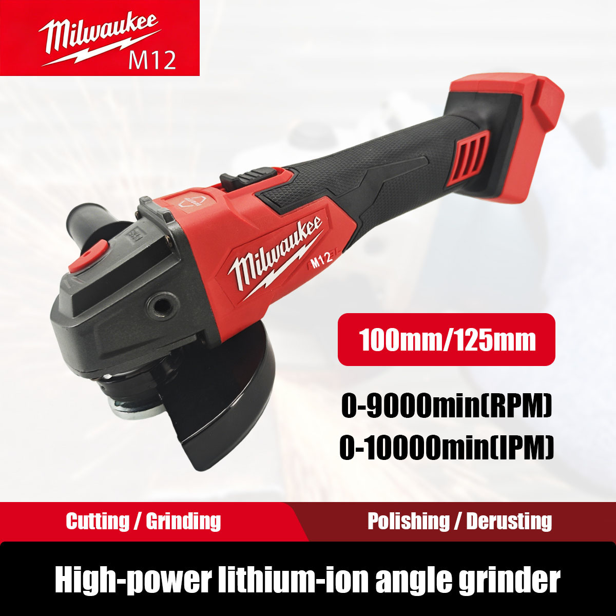 Brushless Angle Grinder Battery Powered - Amoladora Angular Inalámbrica Milwaukee M12 M18,