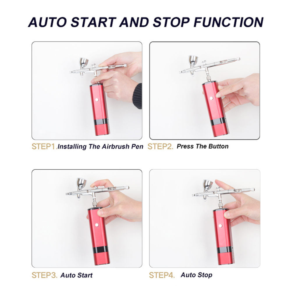 Airbrush Kit With Mini Compressor - Kit de compresor de cepillo de
