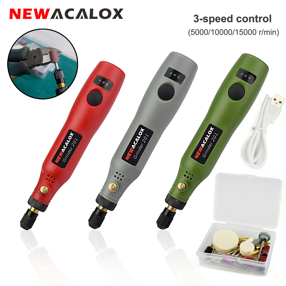 Cordless Rotary Tool Kit Accessories - NEWACALOX-Kit de herramientas rotativas inalámbricas de