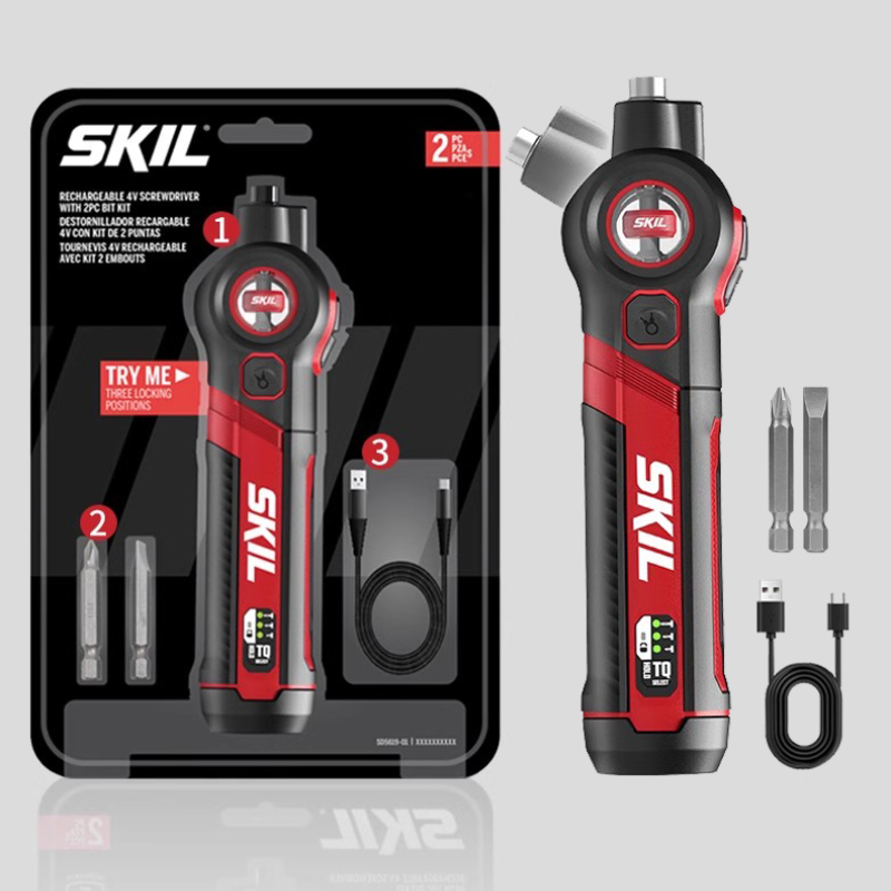Electric Screwdriver Rechargeable Usb - SKIL-Juego de Mini destornilladores eléctricos, herramientas