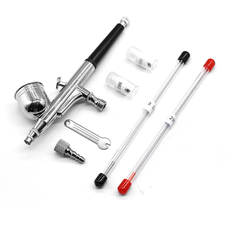 Airbrush Kit With Mini Compressor - Mini aerógrafo de doble acción por