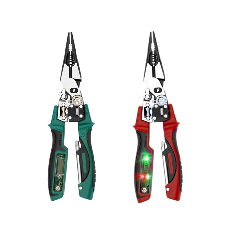 Automatic Wire Stripper Cutter - Alicates de electricista con comprobador digital