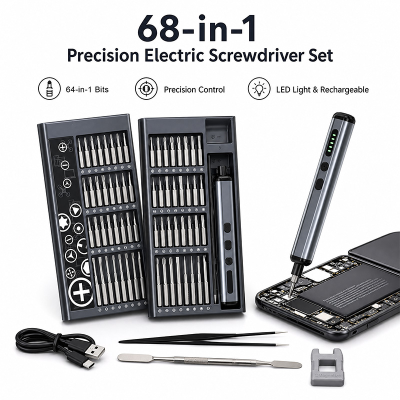 Electric Screwdriver Rechargeable Usb - Juego de destornilladores eléctricos de precisión