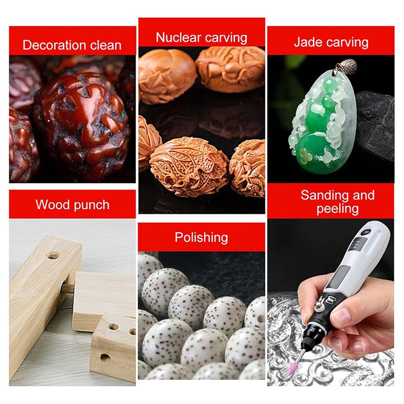 Cordless Rotary Tool Kit Accessories - SHGO Mini Kit de Herramienta Rotatoria