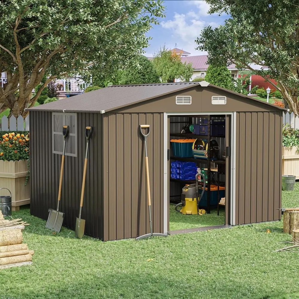 Garden Tools - Caseta de Almacenamiento Metálica para Exteriores