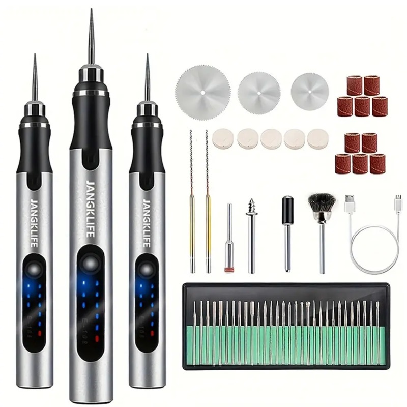 Cordless Rotary Tool Kit Accessories - Pluma de grabado eléctrico, Kit de