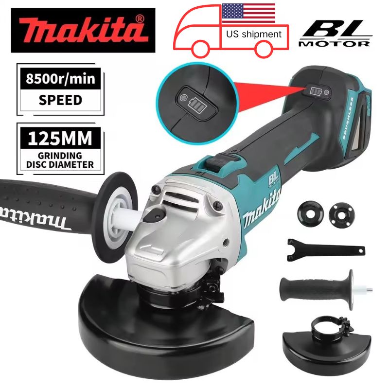 Brushless Angle Grinder Battery Powered - Amoladora angular eléctrica sin escobillas Makita