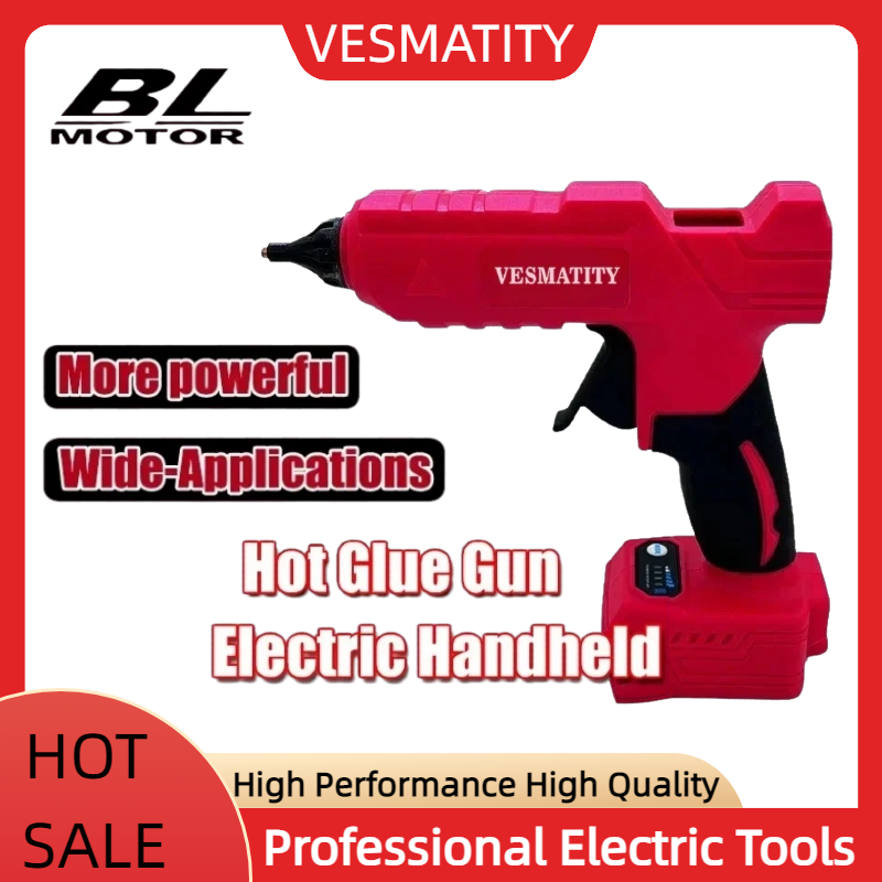Hot Melt Glue Gun Cordless - Pistola de pegamento termofusible eléctrica inalámbrica,