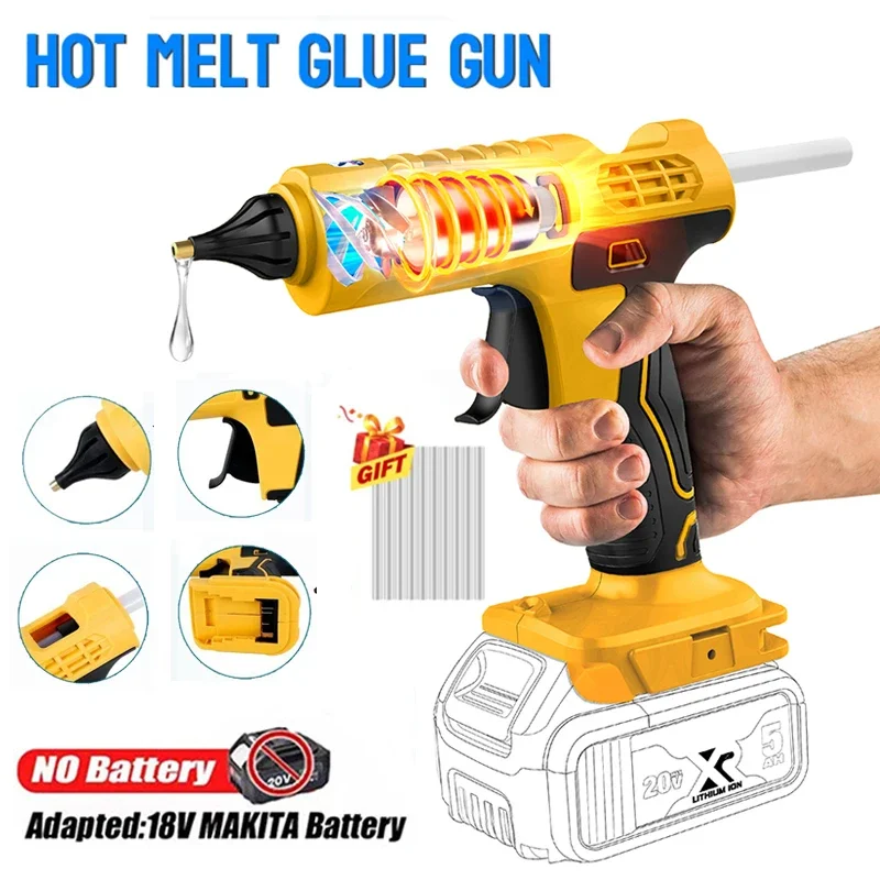 Hot Melt Glue Gun Cordless - Pistola de pegamento caliente de mano