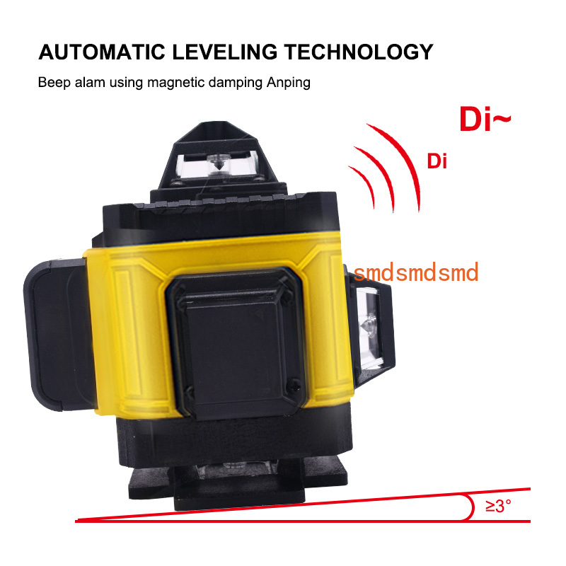 Nivel láser 4D de 16 líneas Lí - Laser Level 16 Lines 4D Green reseña y precio