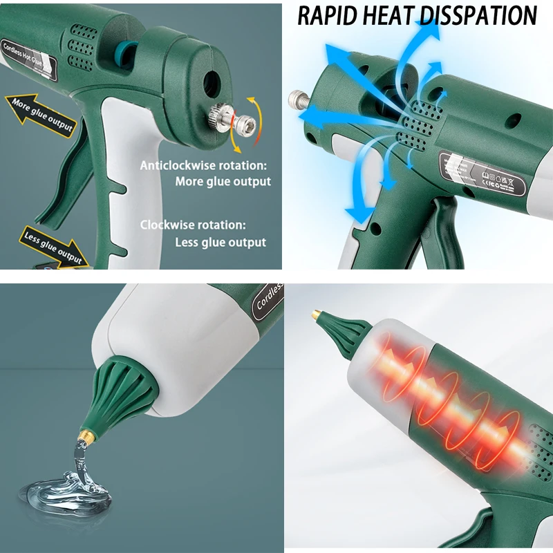 Pistola de pegamento termofusi - Hot Melt Glue Gun Cordless reseña y precio