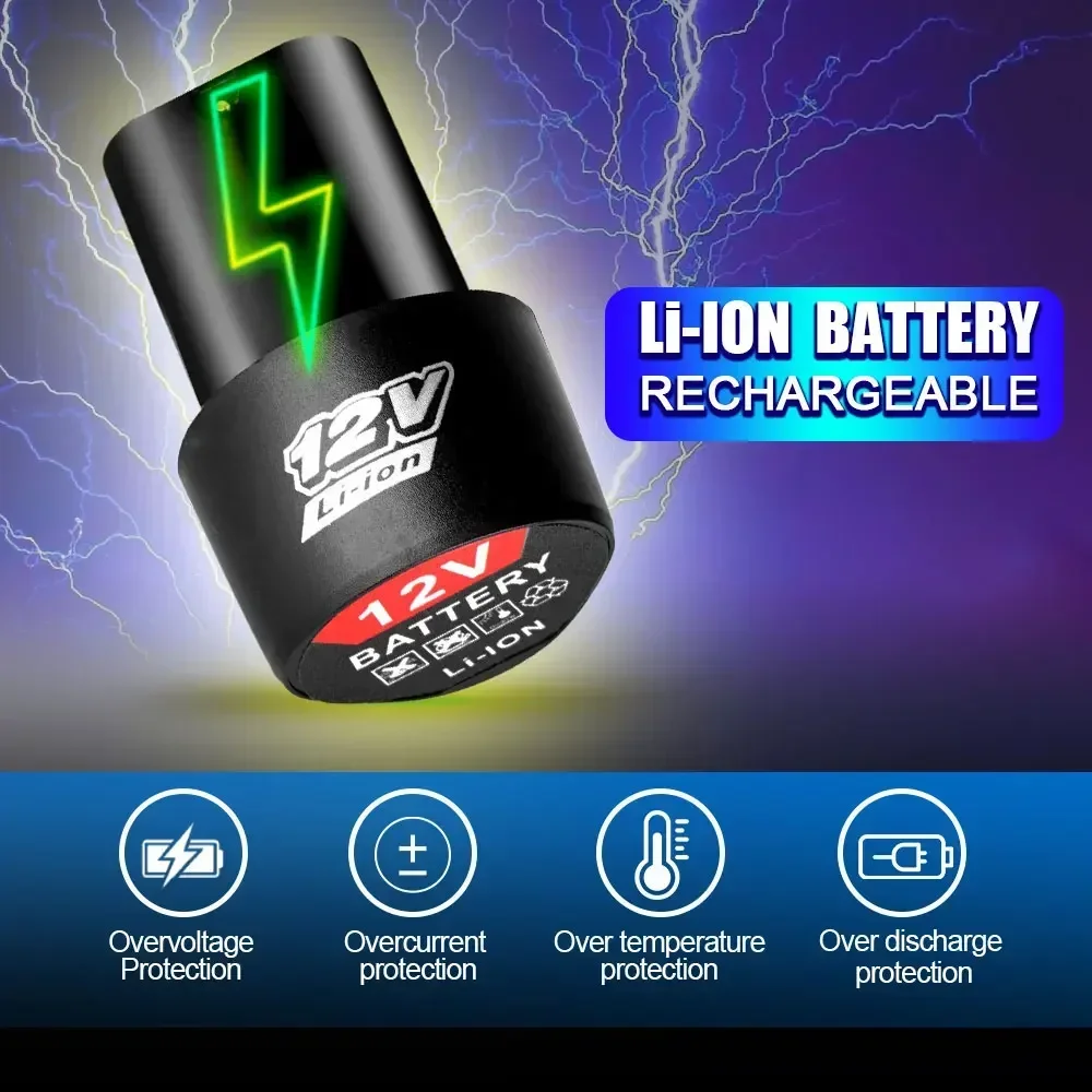 Batería de 12V 1500mAh Recarga - Electric Screwdriver Rechargeable Usb reseña y precio