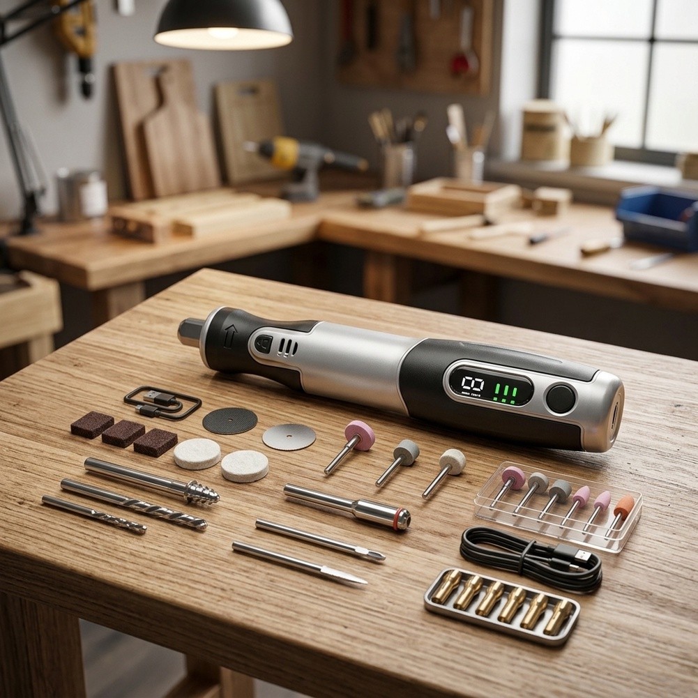 Kit de herramientas rotatorias - Cordless Rotary Tool Kit Accessories reseña y precio