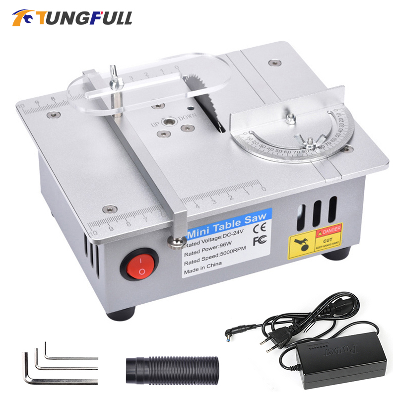 Mini Sierra de mesa de 96W y 5 - Mini Table Saw For Woodworking reseña y precio