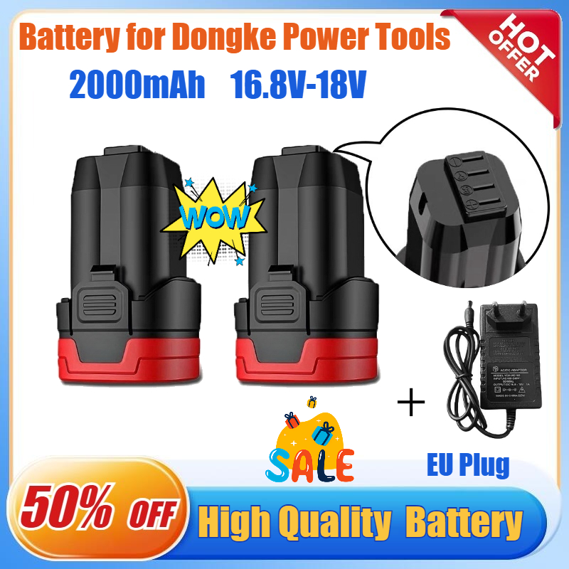 Batería de 16,8 V/18V 2.0Ah pa - Brushless Cordless Electric Drill 18V reseña y precio