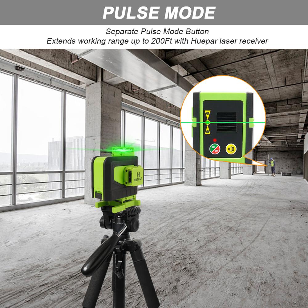 Huepar-Nivel láser 4D de 16 lí - Laser Level 16 Lines 4D Green reseña y precio