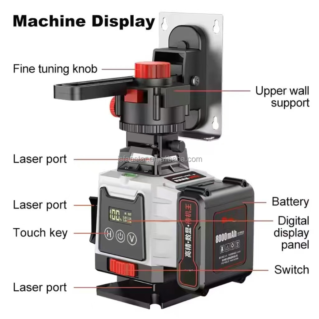Nivel Láser Verde Digital de 1 - Laser Level 16 Lines 4D Green reseña y precio