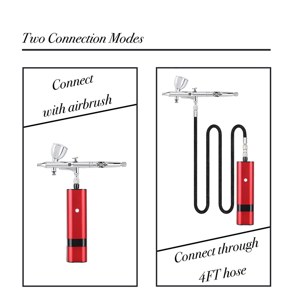 Kit de compresor de cepillo de - Airbrush Kit With Mini Compressor reseña y precio