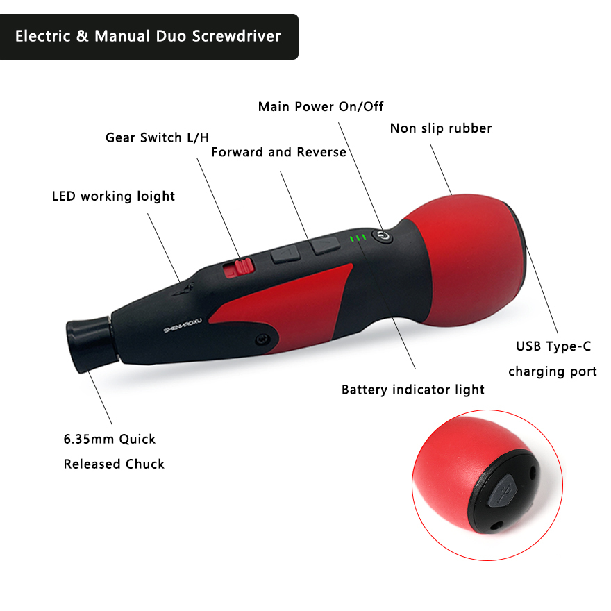 Mini destornillador eléctrico  - Electric Screwdriver Rechargeable Usb reseña y precio
