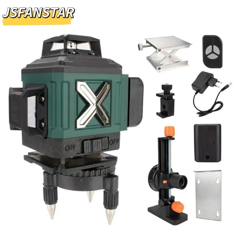 Nivel Láser 4D Verde de 16 Lín - Laser Level 16 Lines 4D Green reseña y precio