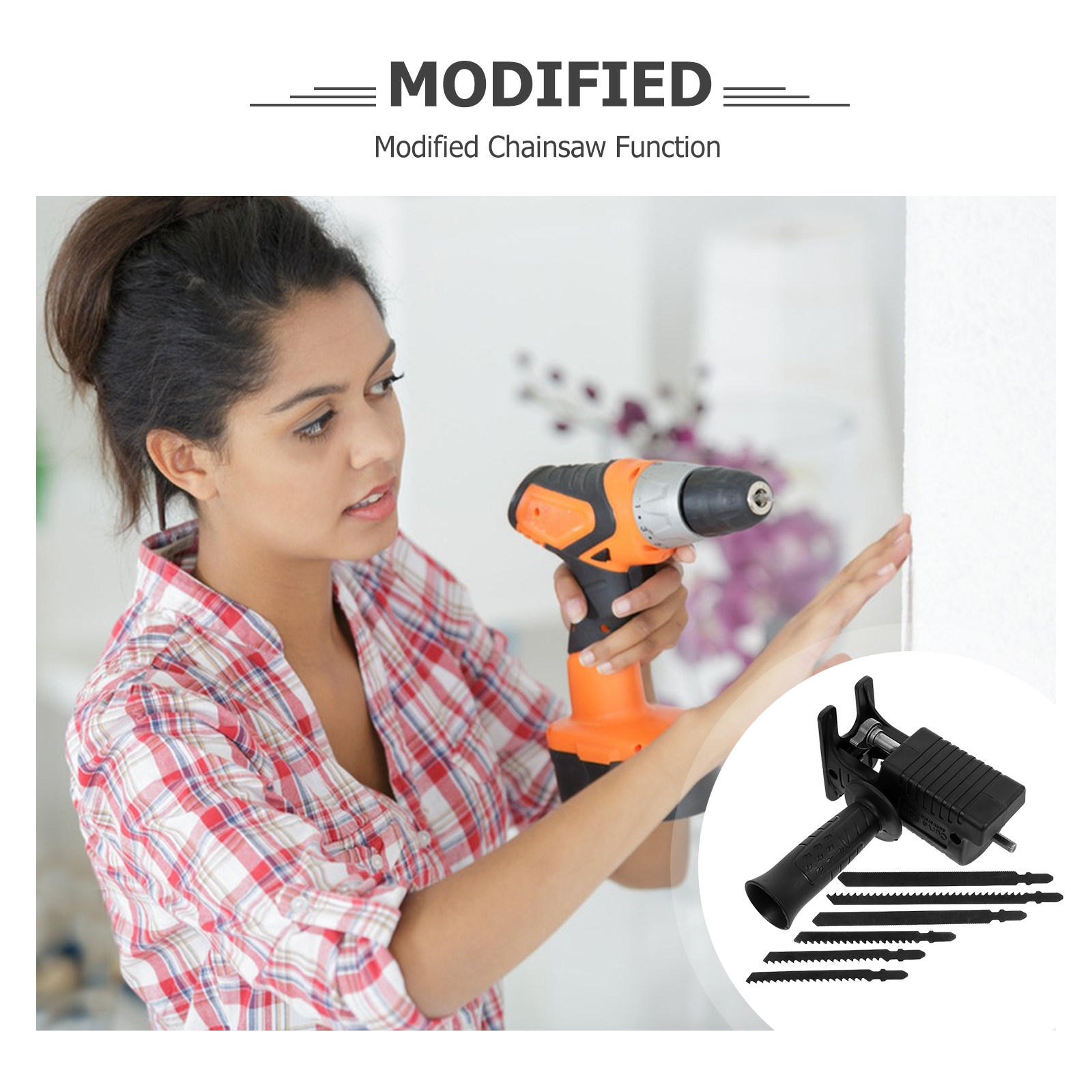 Juego de 7 Piezas de Accesorio - Reciprocating Saw Attachment Drill reseña y precio
