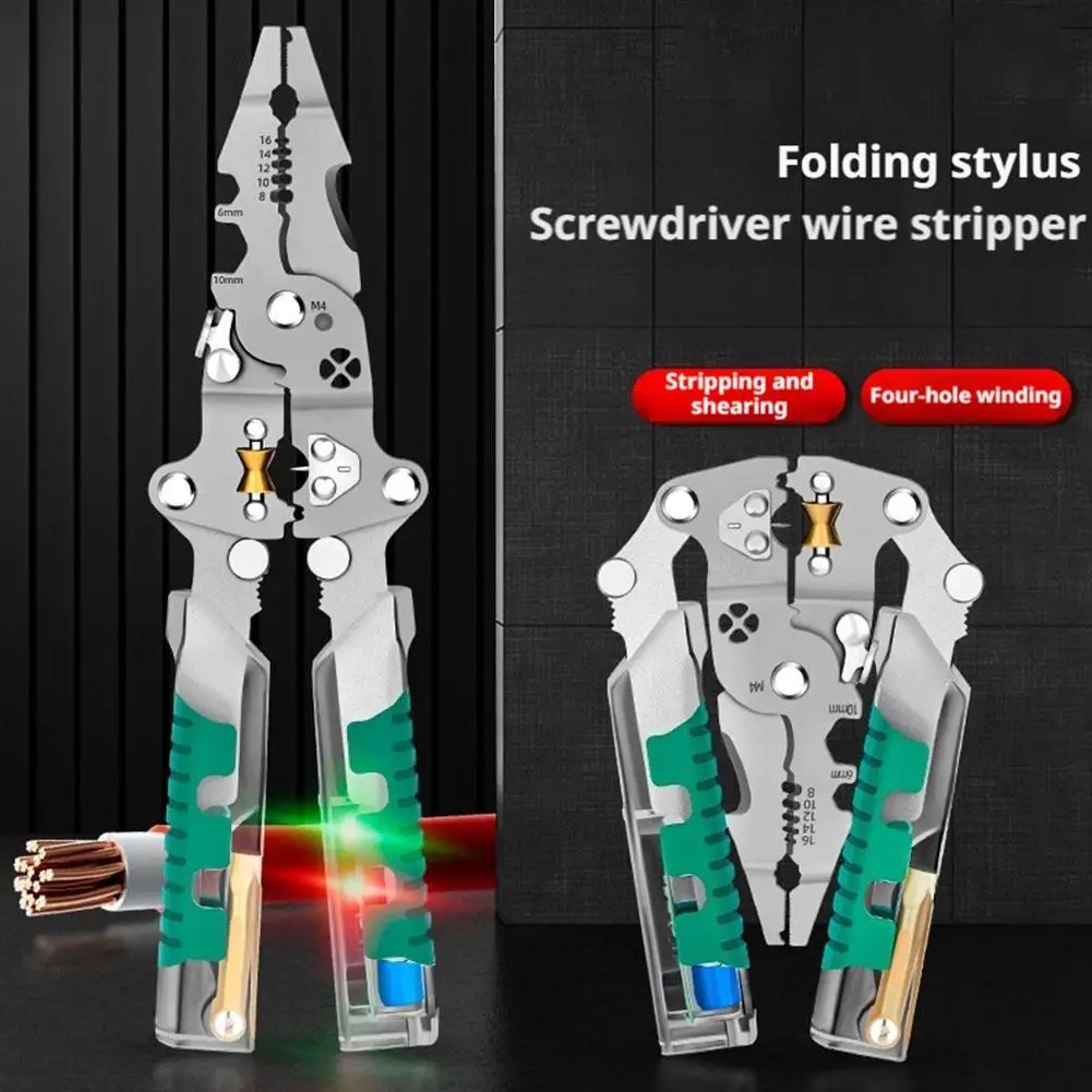 Alicates Pelacables Foldalbe,  - Automatic Wire Stripper Cutter reseña y precio