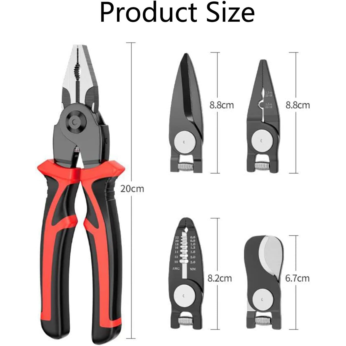 Alicates de prensado 5 en 1, c - Automatic Wire Stripper Cutter reseña y precio