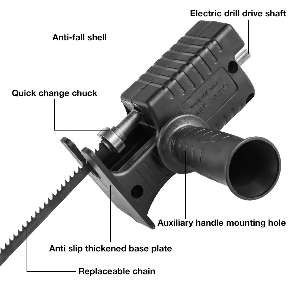Adaptador de sierra de taladro - Reciprocating Saw Attachment Drill reseña y precio