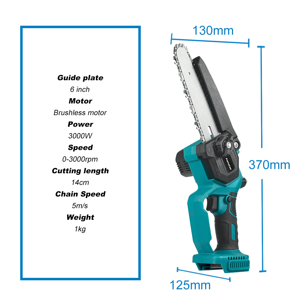 Kamolee-Mini sierra eléctrica  - Mini Electric Chainsaw 6 Inch reseña y precio