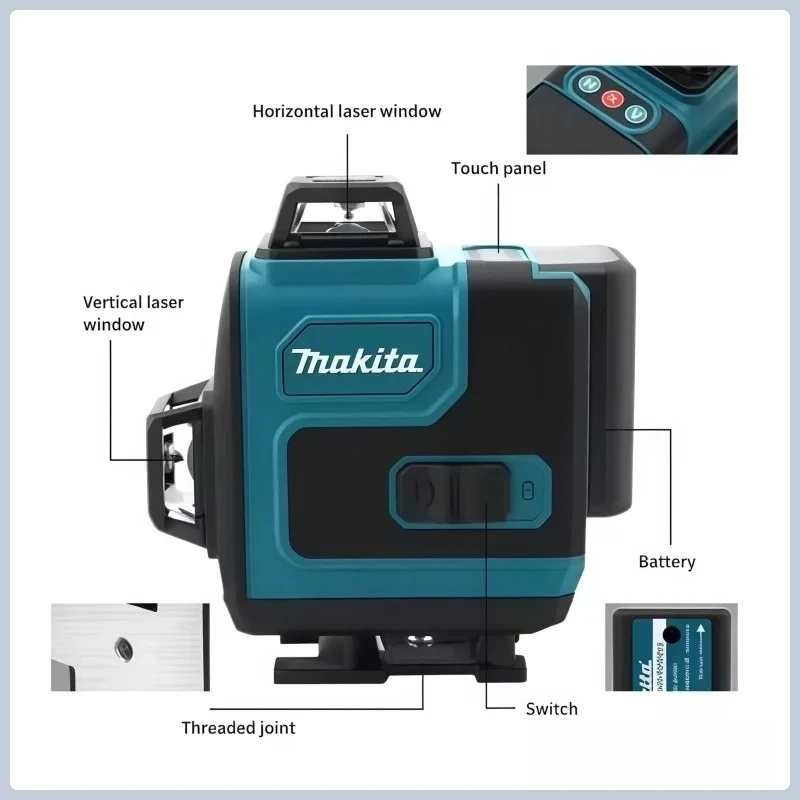 Batería Makita de 4.0Ah Máx. 4 - Laser Level 16 Lines 4D Green reseña y precio