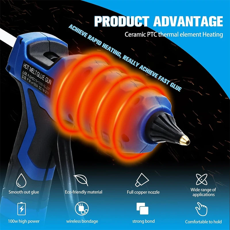 Pistola de pegamento termofusi - Hot Melt Glue Gun Cordless reseña y precio