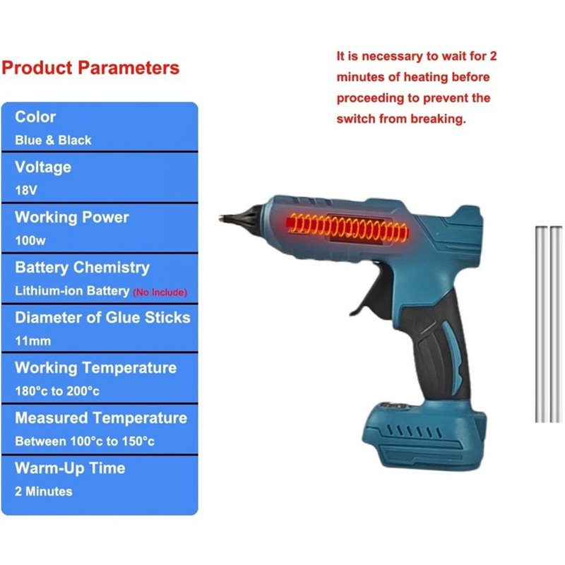 Pistola de pegamento termofusi - Hot Melt Glue Gun Cordless reseña y precio
