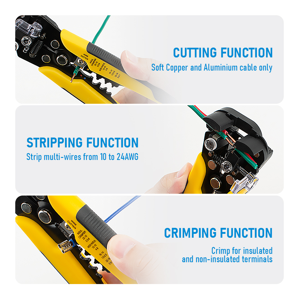 Herramienta Manual Multifuncio - Automatic Wire Stripper Cutter reseña y precio