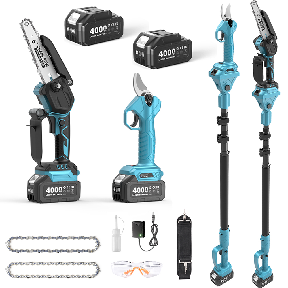 Podadora de vara sin escobilla - Mini Electric Chainsaw 6 Inch reseña y precio
