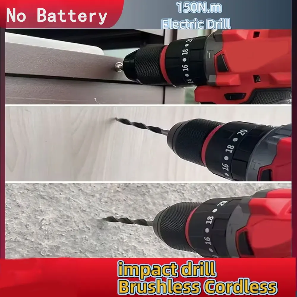 Taladro de impacto eléctrico s - Brushless Cordless Electric Drill 18V reseña y precio