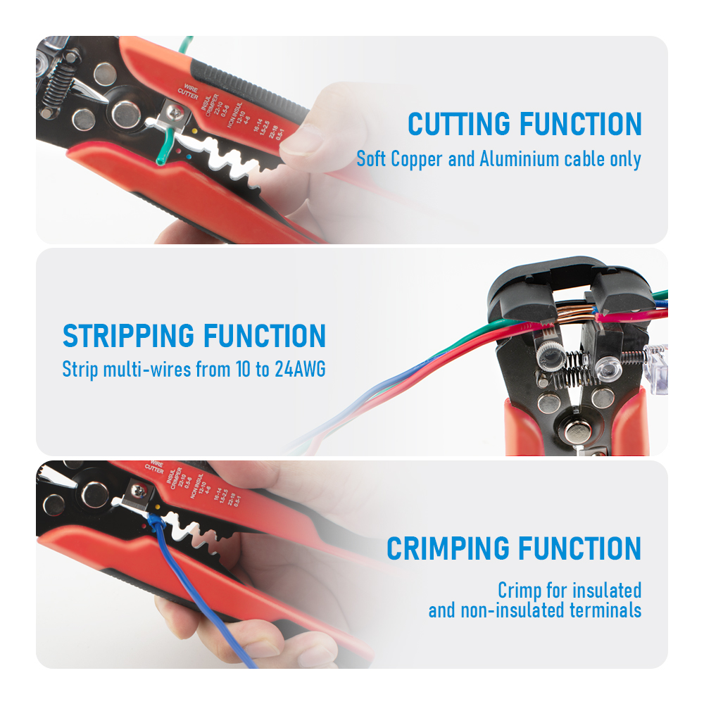 Alicates Profesionales Automát - Automatic Wire Stripper Cutter reseña y precio