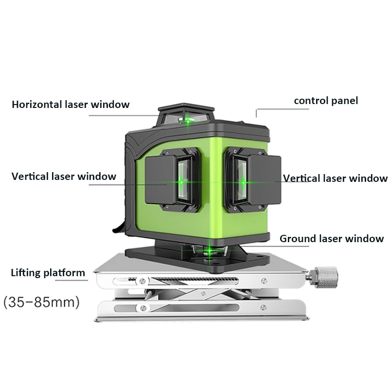 Diodo láser verde, 16 líneas,  - Laser Level 16 Lines 4D Green reseña y precio