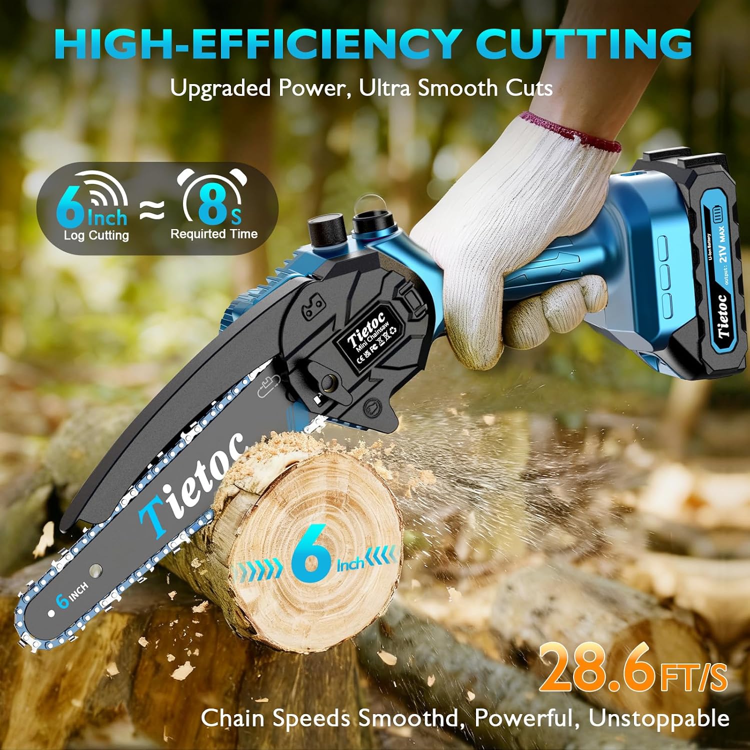 Mini Motosierra, Motosierra In - Mini Electric Chainsaw 6 Inch reseña y precio