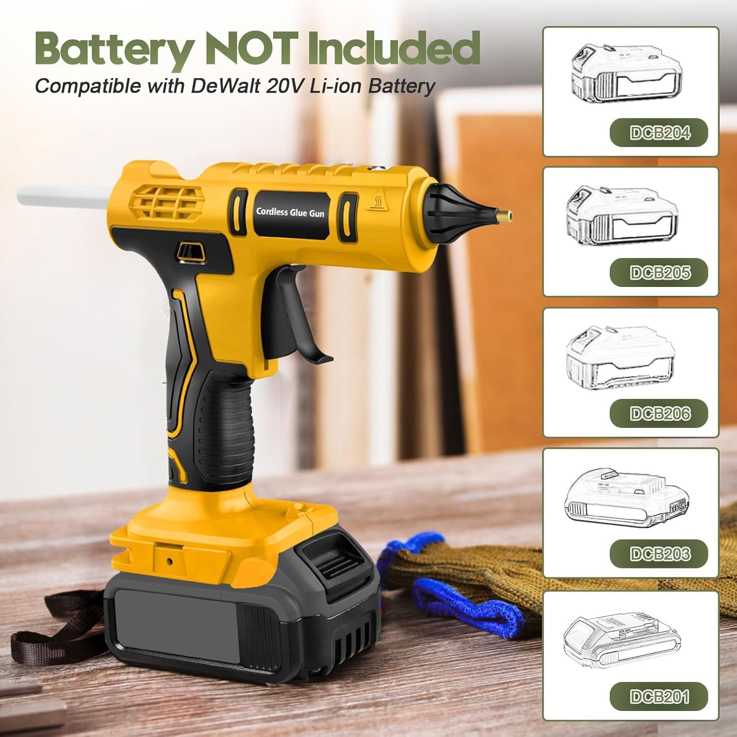Pistola de pegamento caliente  - Hot Melt Glue Gun Cordless reseña y precio