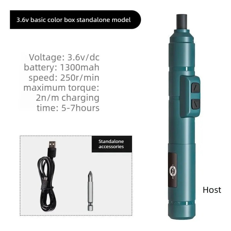 Mini taladro eléctrico de 3,6  - Electric Screwdriver Rechargeable Usb reseña y precio