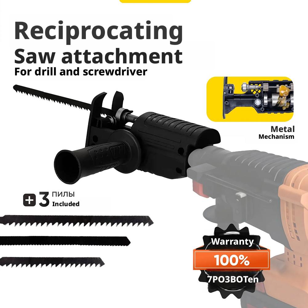 Adaptador de Taladro Eléctrico - Reciprocating Saw Attachment Drill reseña y precio