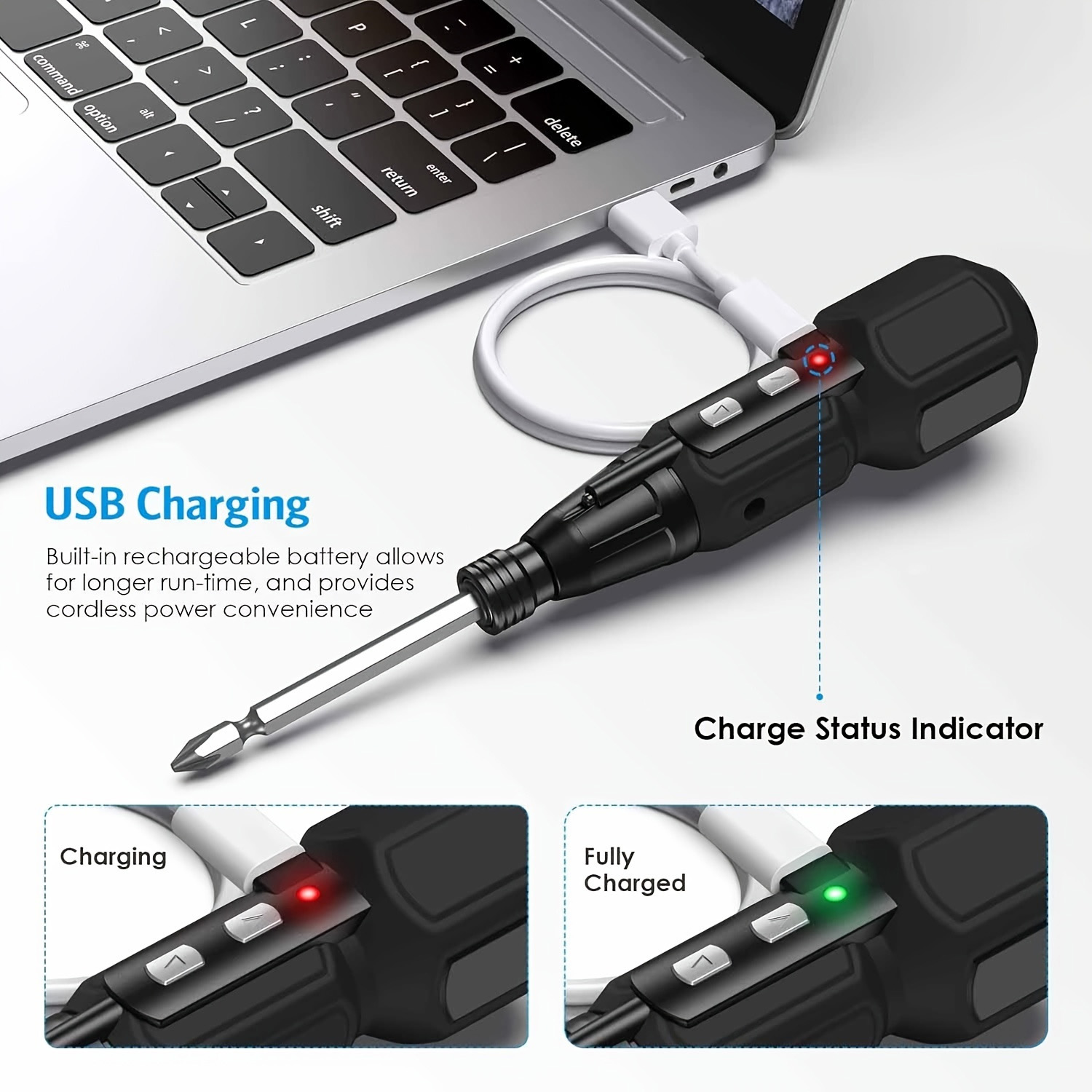 Destornillador eléctrico, dest - Electric Screwdriver Rechargeable Usb reseña y precio